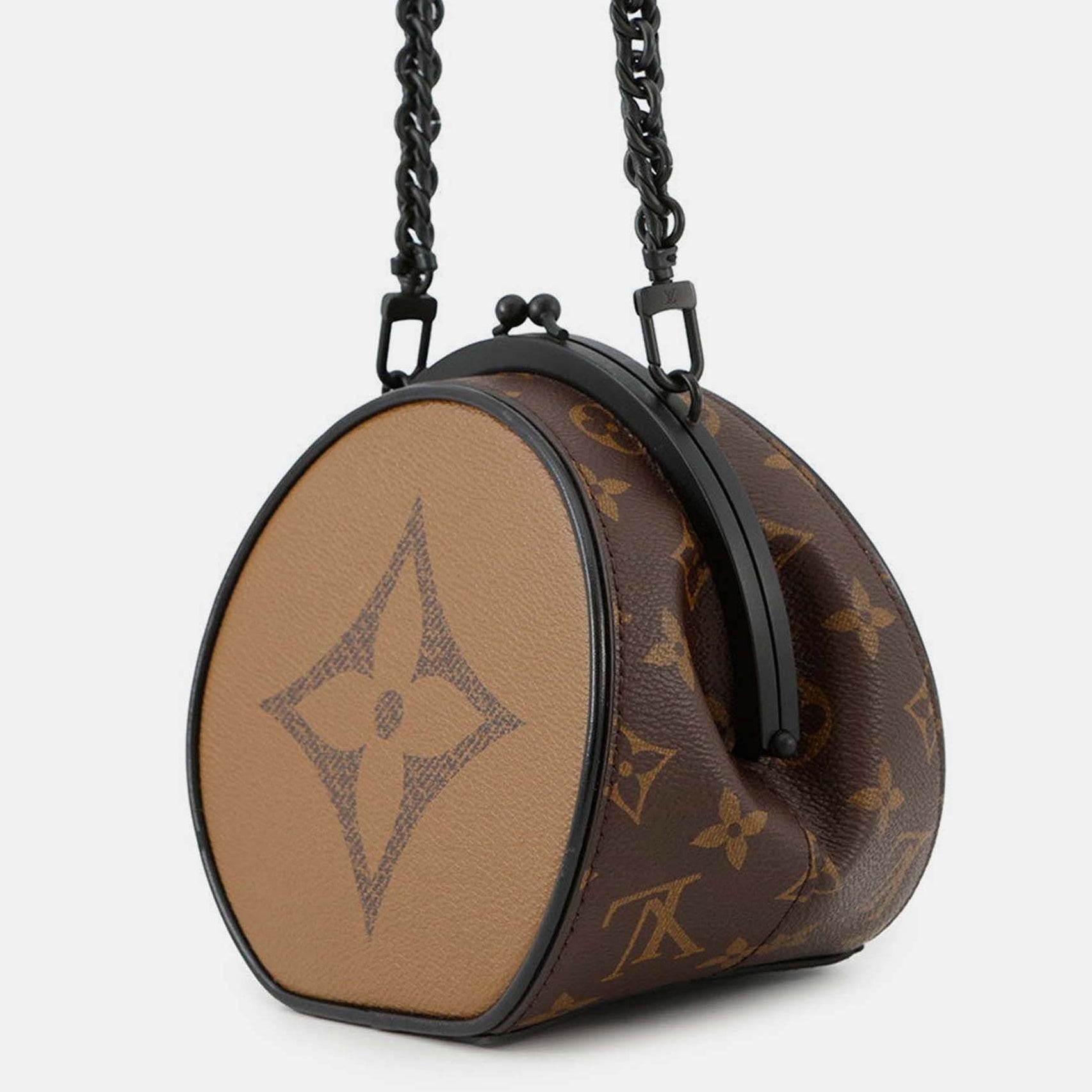 Louis Vuitton Reverse Monogram Boursicot Chain Bag - Brown