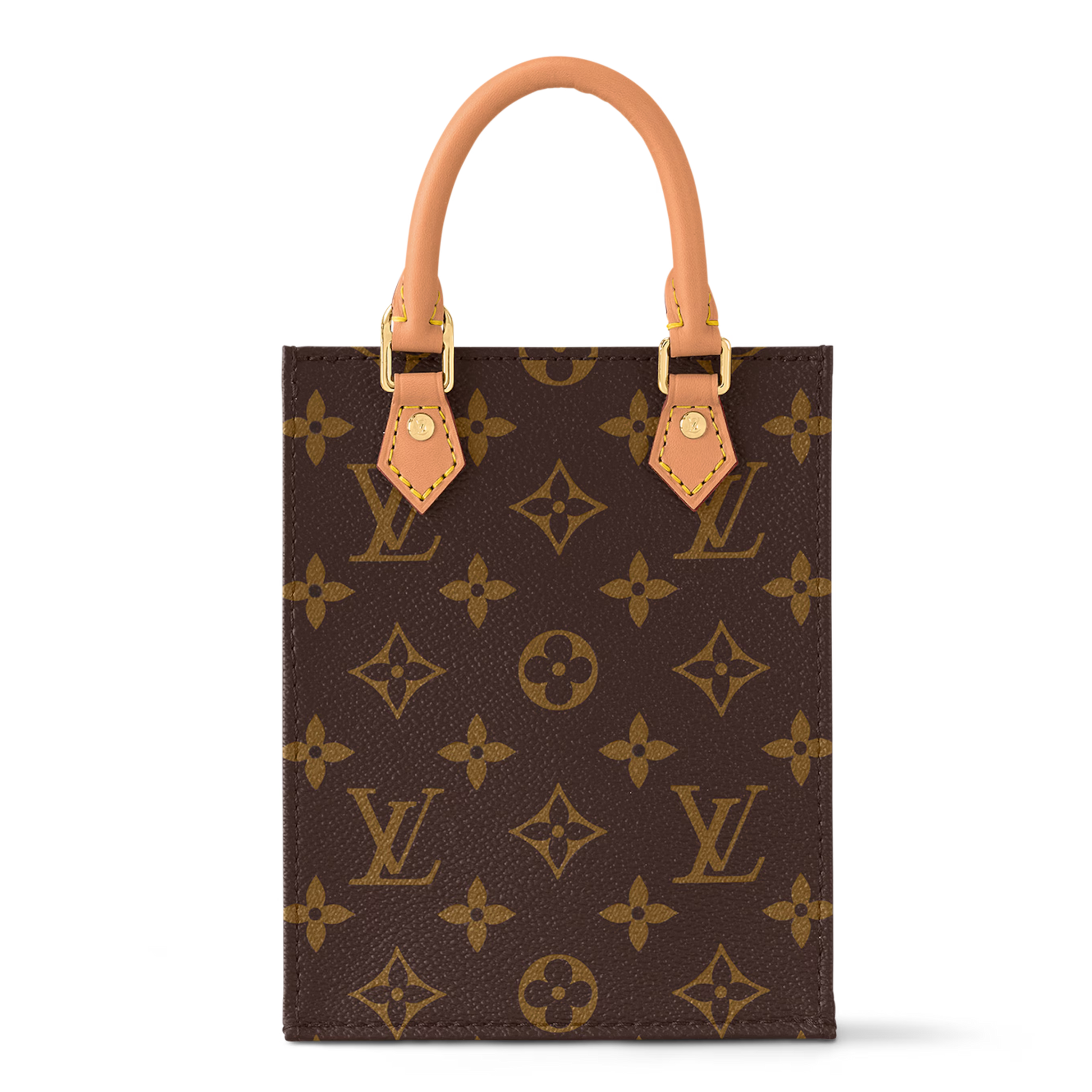 Louis Vuitton Monogram Canvas Petit Sac Plat Shoulder Bag – Brown