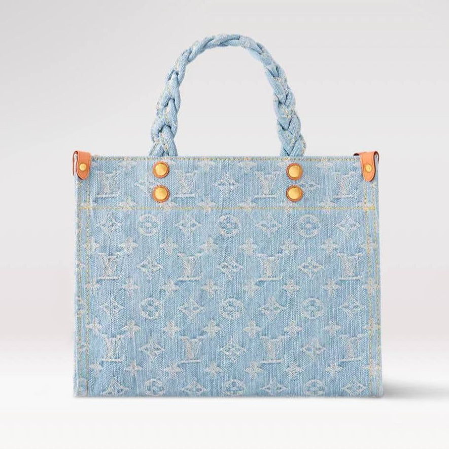 Louis Vuitton Monogram Denim Let Go PM Tote Bag – Sky Blue