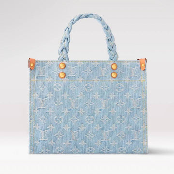 Louis Vuitton Monogram Denim Let Go PM Tote Bag – Sky Blue