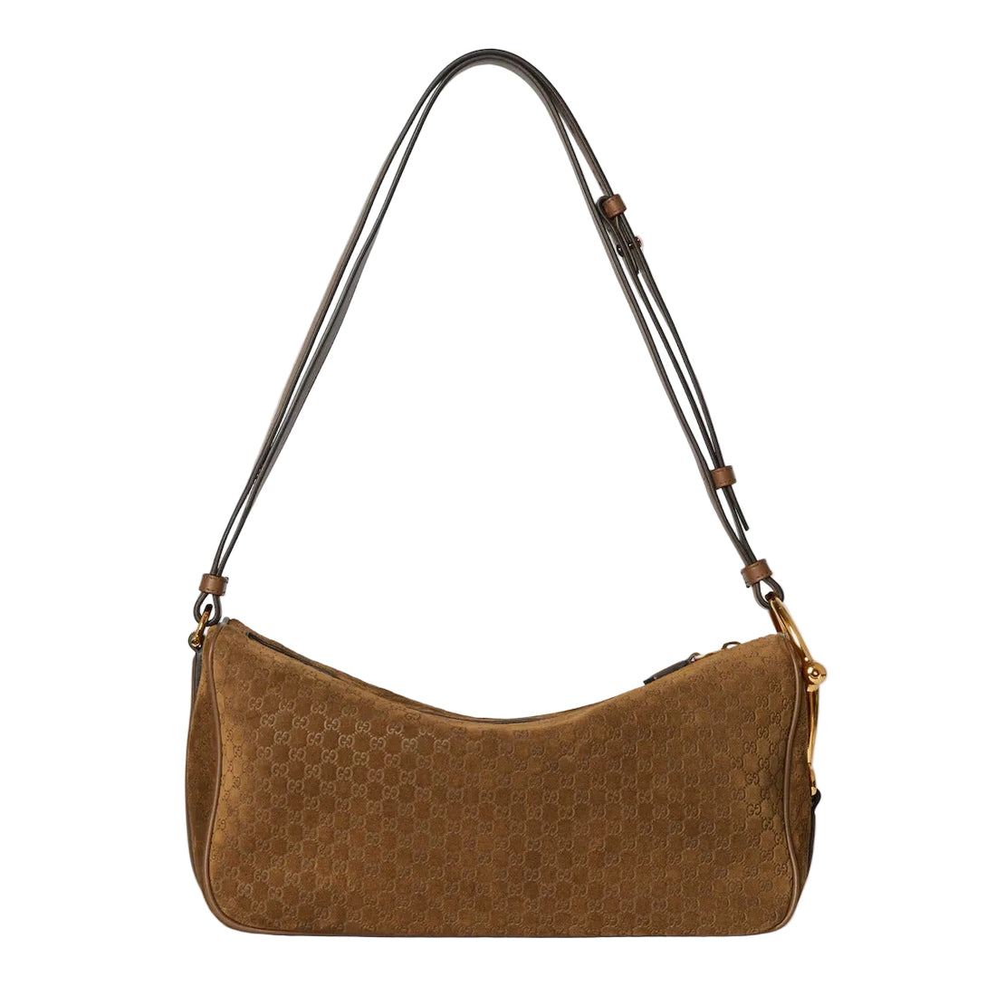 Gucci Half Horsebit Medium Shoulder Bag – Brown
