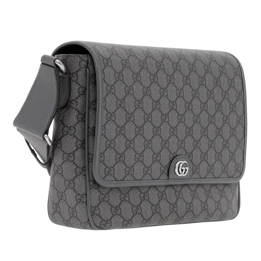 Gucci GG Supreme Canvas Medium Ophidia Messenger Bag – Grey