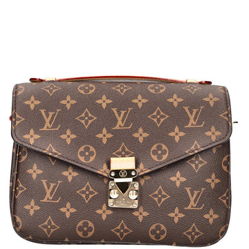 Louis Vuitton Monogram Canvas Pochette Metis Tote Bag – Brown