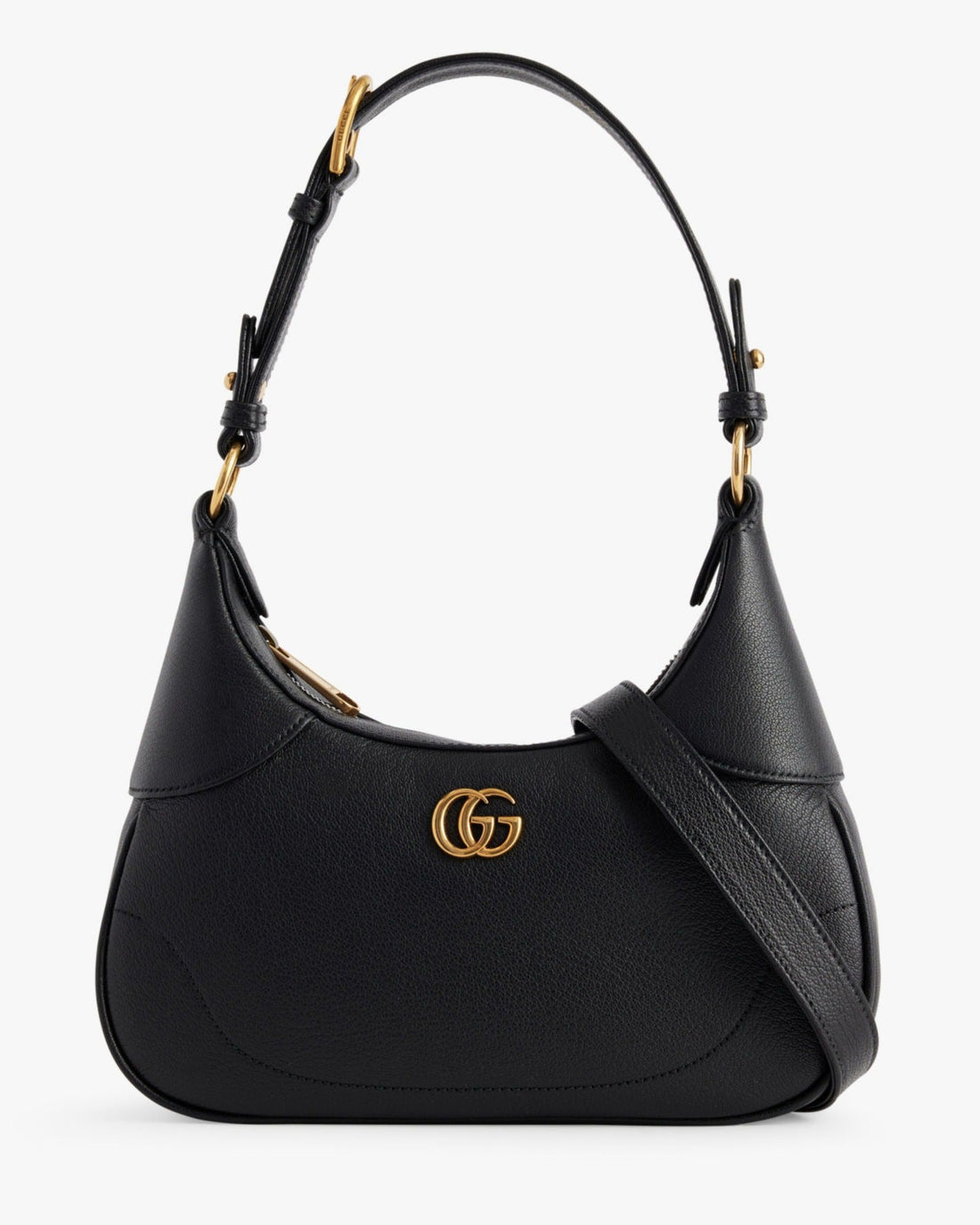 Gucci Aphrodite Small Leather Shoulder Bag – Black