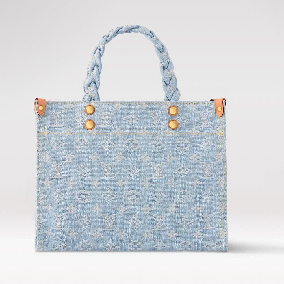 Louis Vuitton Monogram Denim Let Go PM Tote Bag – Sky Blue