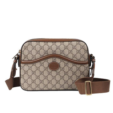 Gucci GG Supreme Crossbody Shoulder Bag – Beige