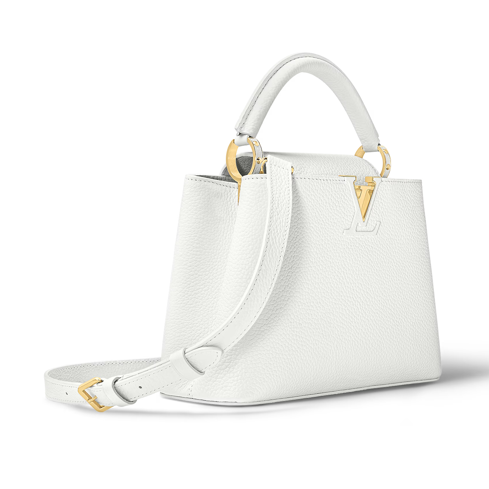Louis Vuitton Capucines BB Taurillon Handbag – Snow White