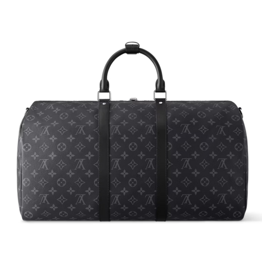 Louis Vuitton Keepall Bandoulière 50 Duffle Bag - Black