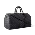 Louis Vuitton Keepall Bandoulière 50 Duffle Bag - Black