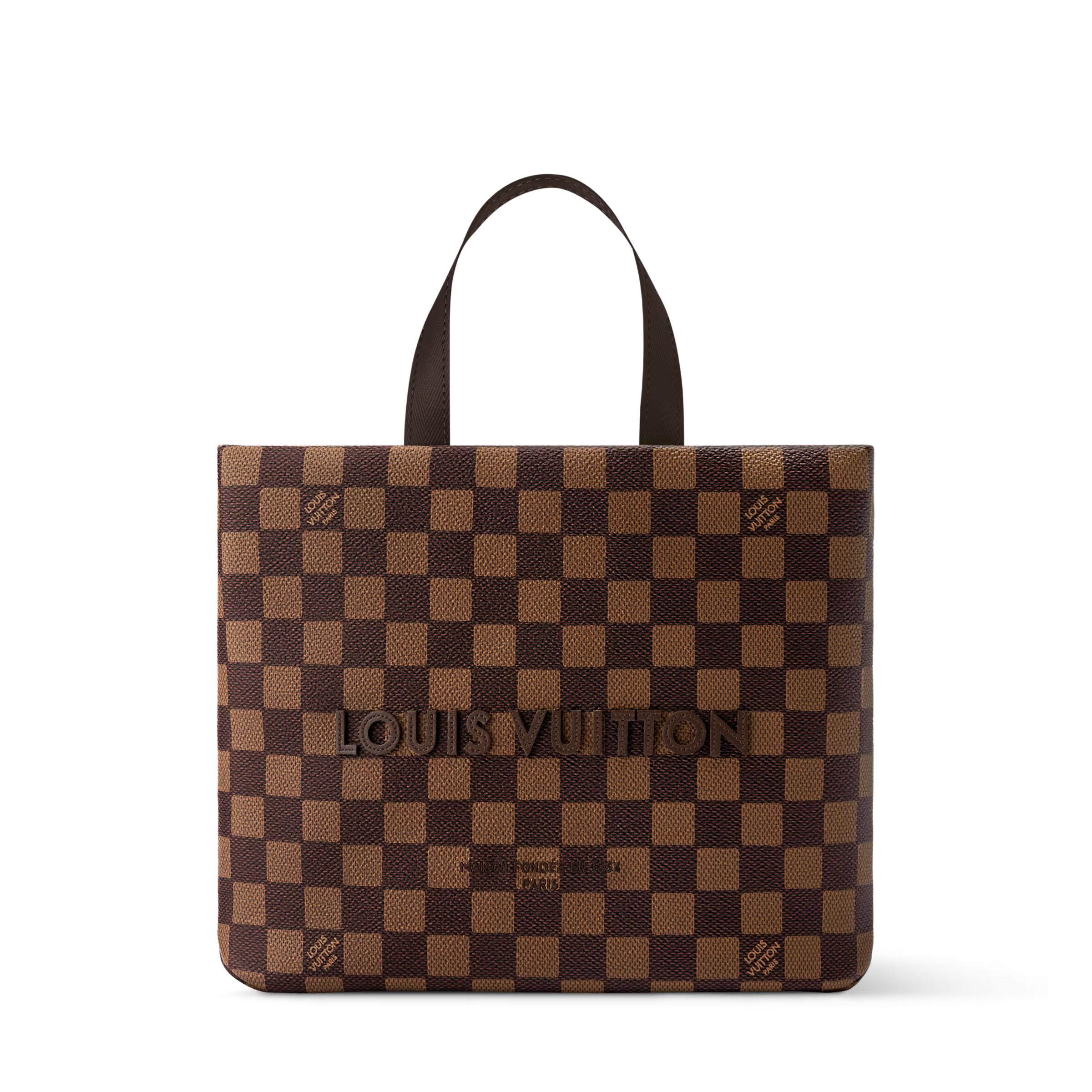 Louis Vuitton Damier Ebene Mini Shopper Tote – Brown