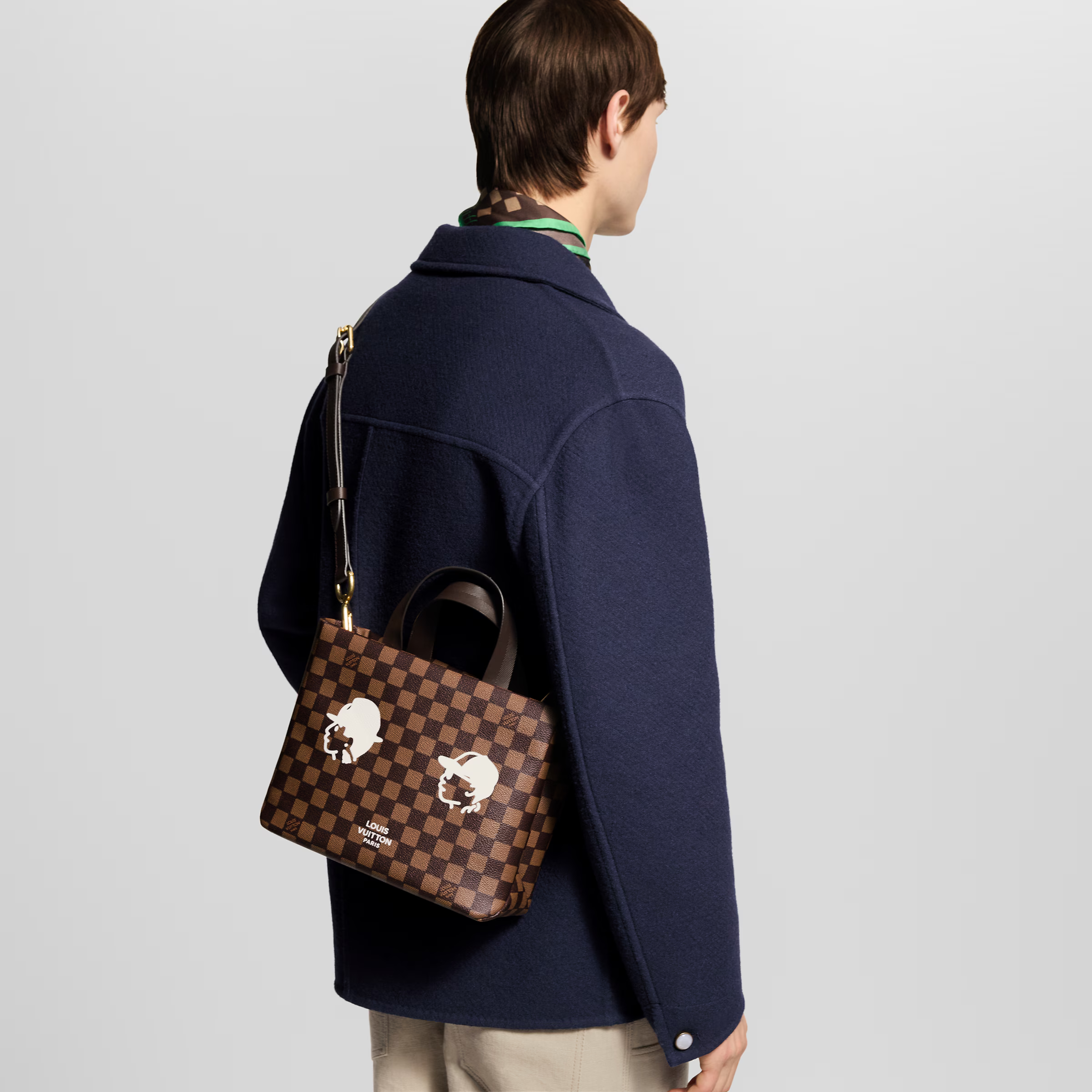 Louis Vuitton Damier Ebene Mini Shopper Tote – Brown