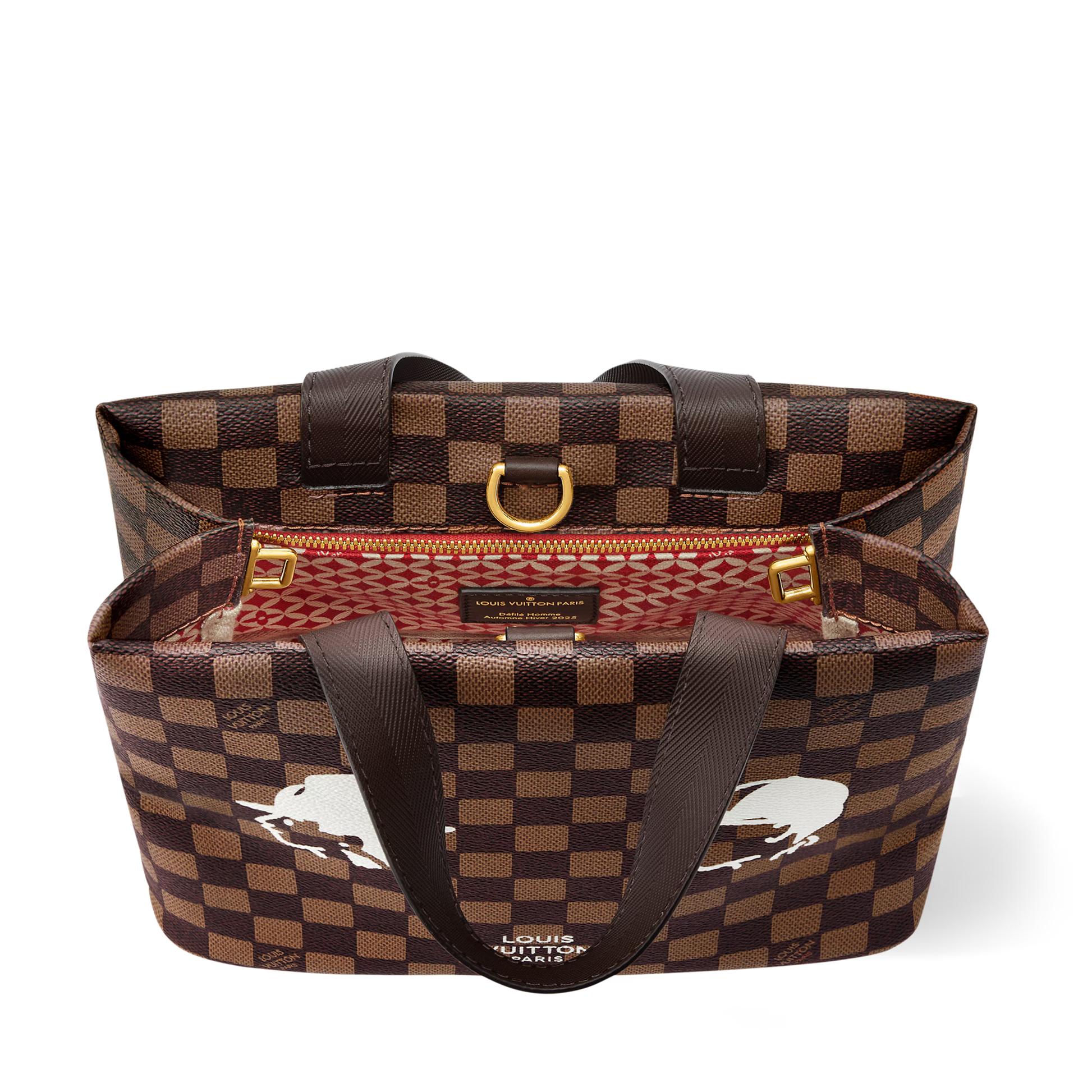Louis Vuitton Damier Ebene Mini Shopper Tote – Brown