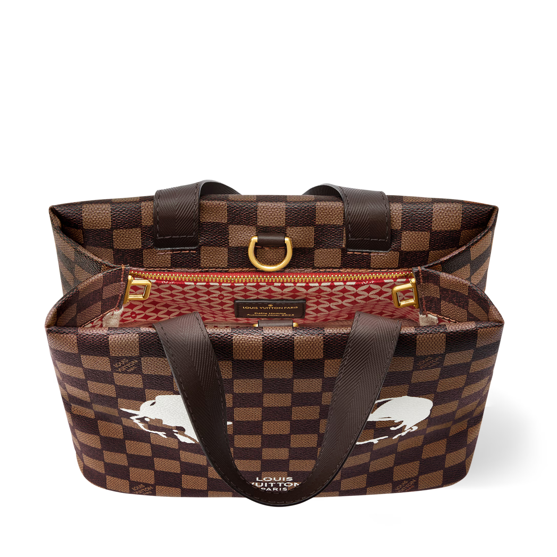 Louis Vuitton Damier Ebene Mini Shopper Tote – Brown