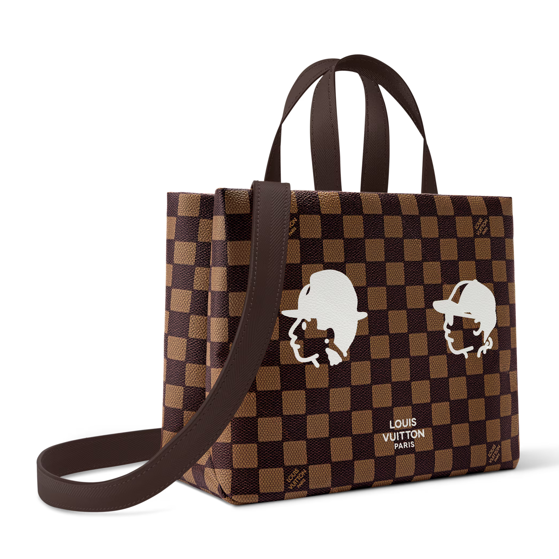 Louis Vuitton Damier Ebene Mini Shopper Tote – Brown