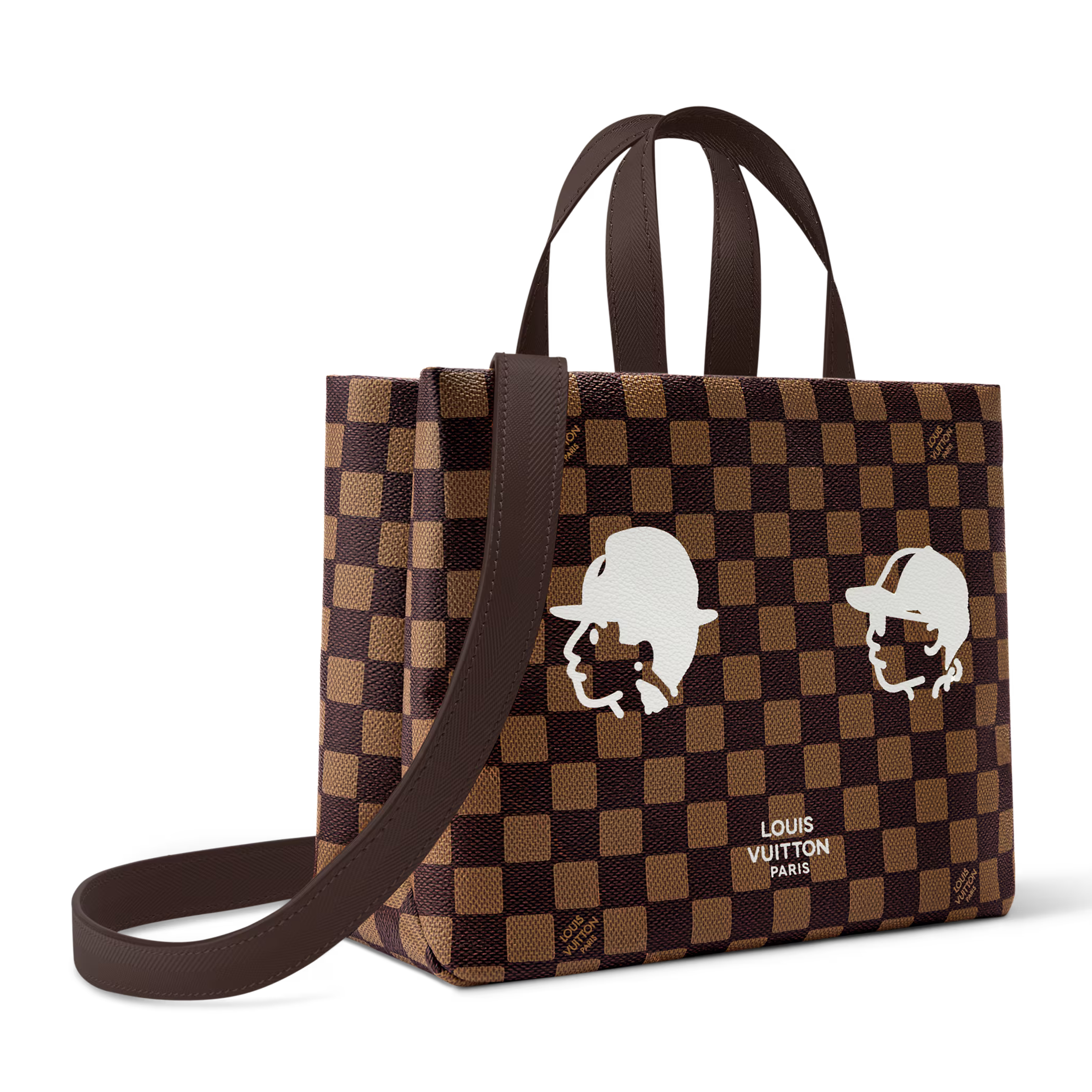 Louis Vuitton Damier Ebene Mini Shopper Tote – Brown