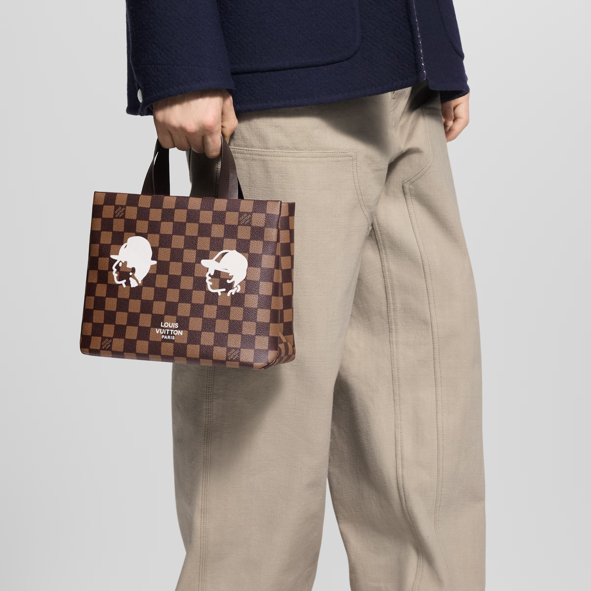Louis Vuitton Damier Ebene Mini Shopper Tote – Brown