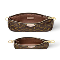 Louis Vuitton Mongram Canvas Multi Pochette Accessoires Crossbody Bag - Khaki