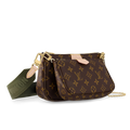 Louis Vuitton Mongram Canvas Multi Pochette Accessoires Crossbody Bag - Khaki