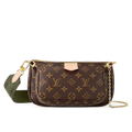 Louis Vuitton Mongram Canvas Multi Pochette Accessoires Crossbody Bag - Khaki