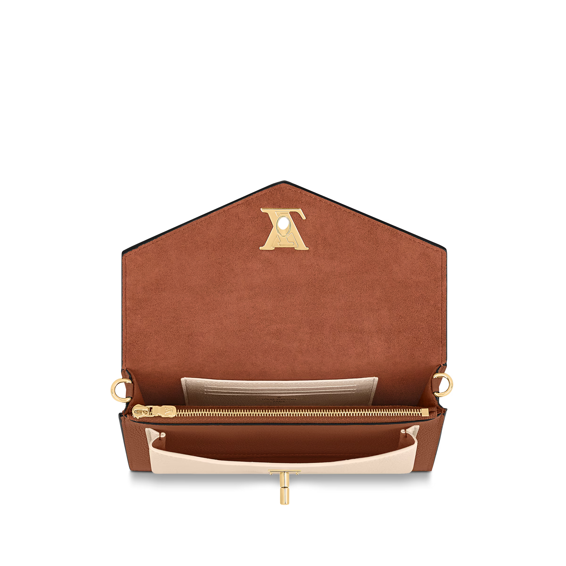 Louis Vuitton Mylockme Chain Pochette Shoulder Bag - Chataigne