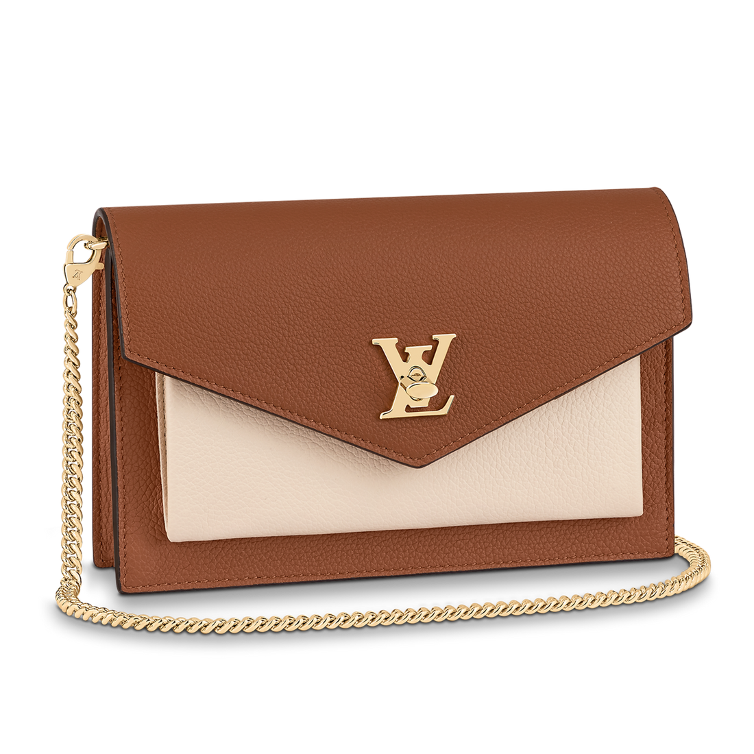 Louis Vuitton Mylockme Chain Pochette Shoulder Bag - Chataigne