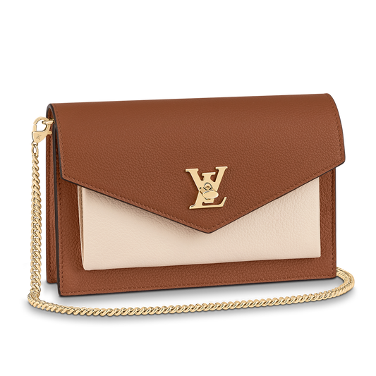Louis Vuitton Mylockme Chain Pochette Shoulder Bag - Chataigne