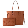 Louis Vuitton Empreinte Monogram Giant Neverfull MM Tote Bag - Cognac