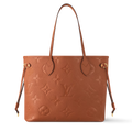 Louis Vuitton Empreinte Monogram Giant Neverfull MM Tote Bag - Cognac