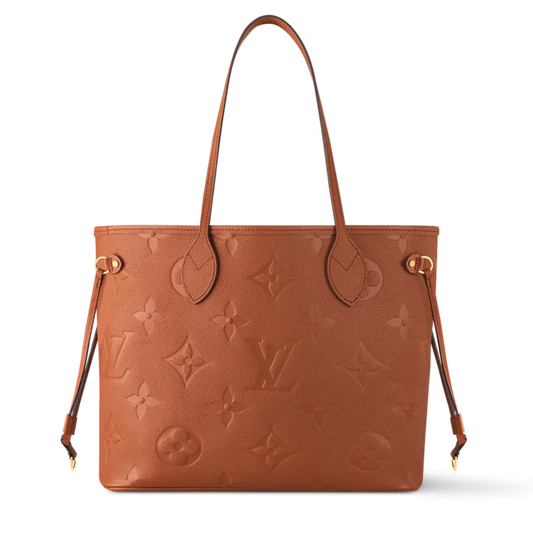 Louis Vuitton Empreinte Monogram Giant Neverfull MM Tote Bag - Cognac