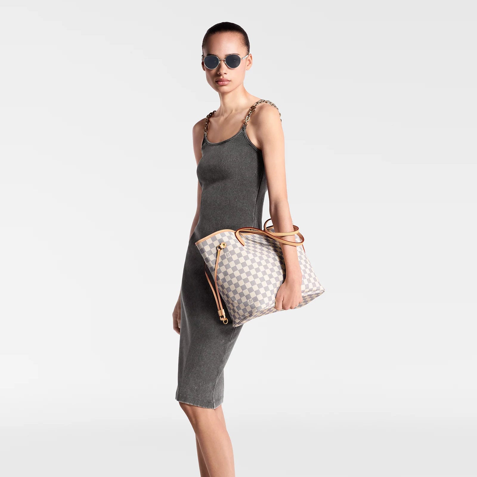 Louis Vuitton Neverfull MM Handbag - Rose Ballerine