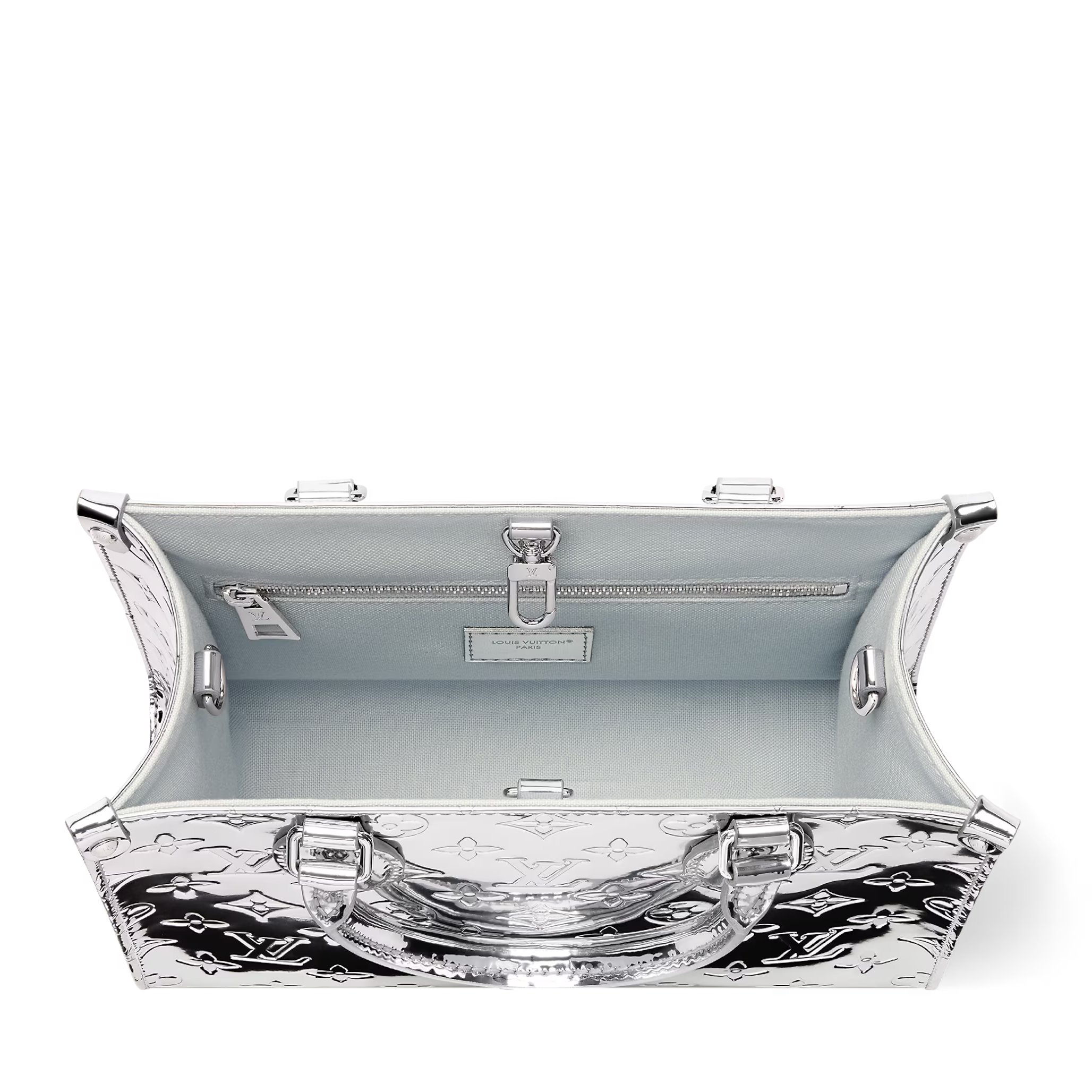 Louis Vuitton Ski Monogram Miroir OnTheGo PM Handbag – Silver