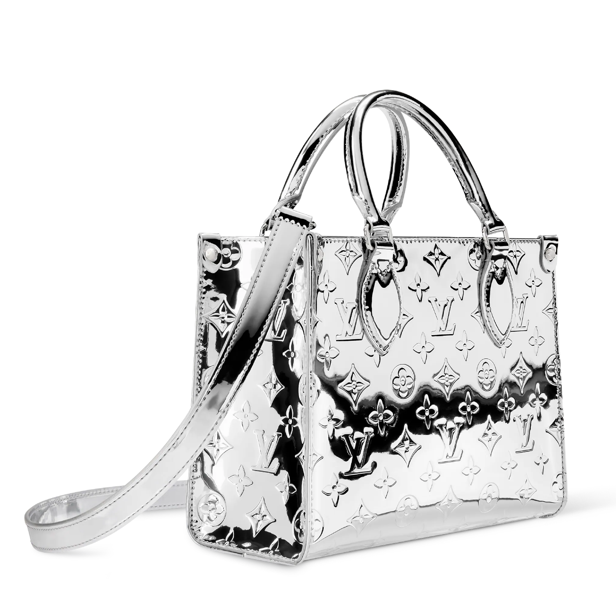 Louis Vuitton Ski Monogram Miroir OnTheGo PM Handbag – Silver