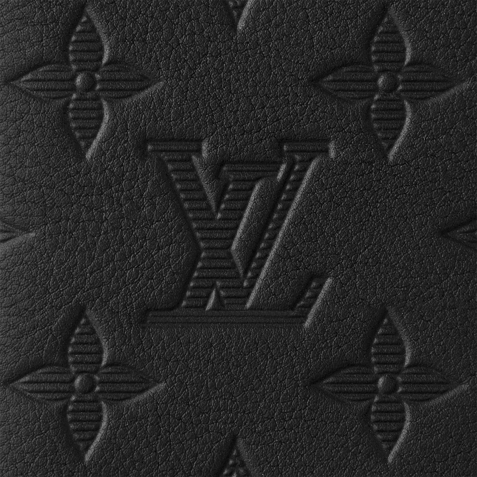 Louis Vuitton Monogram Shadow Leather Pocket Organizer Wallet - Black