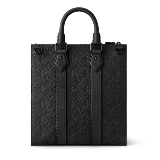 Louis Vuitton Taurillon Monogram Sac Plat Cross Bag - Black