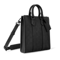 Louis Vuitton Taurillon Monogram Sac Plat Cross Bag - Black