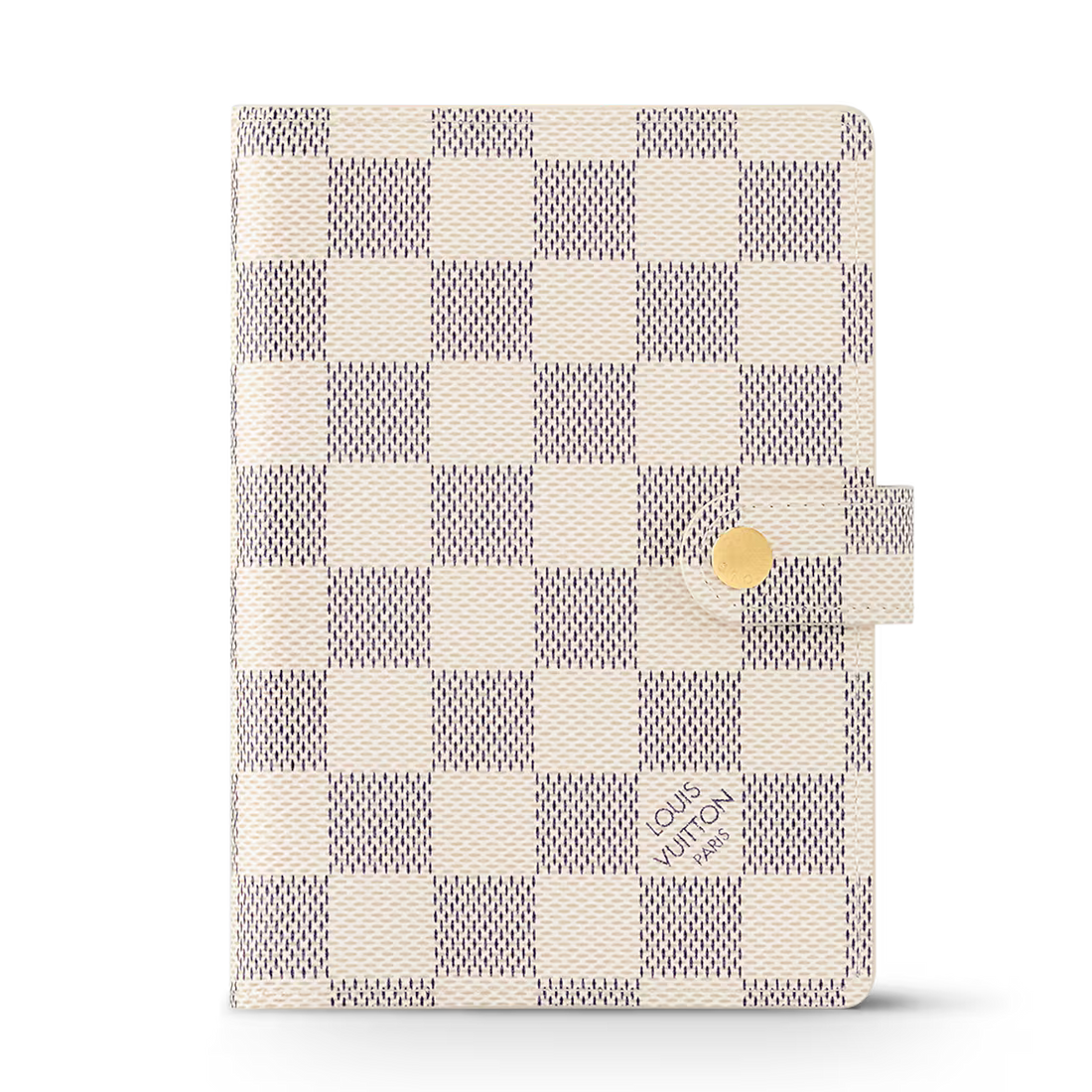 Louis Vuitton Small Ring Agenda Cover Damier Azur Canvas - White