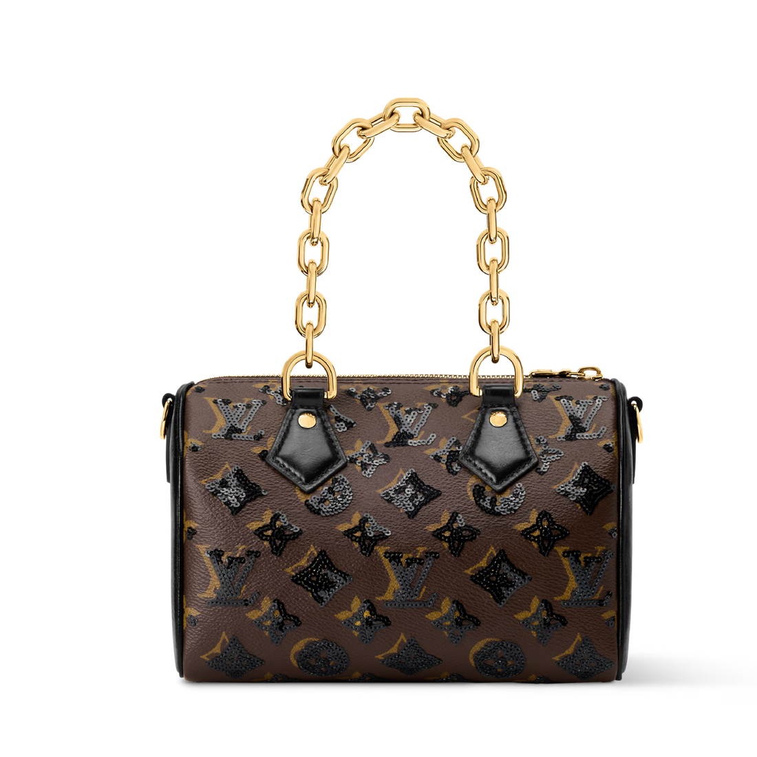 Louis Vuitton Monogram Sequins Speedy Bandoulière 20 Handbag – Brown