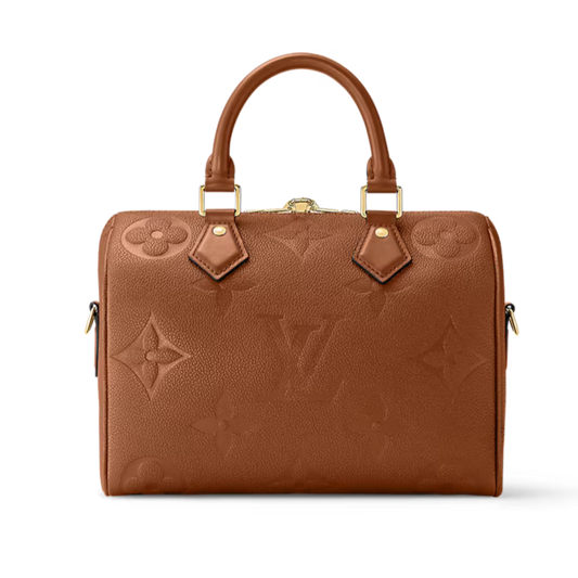 Louis Vuitton Empreinte Monogram Speedy Bandoulière 25 Handbag - Cognac