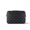 Louis Vuitton Steamer Messenger Wearable Wallet - Black Monogram Eclipse
