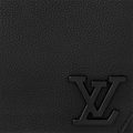 Louis Vuitton Grained Calfskin Aerogram Takeoff Sling - Black