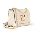Louis Vuitton Twist MM Chain Bag - Quartz White