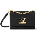 Louis Vuitton Twist MM Chain Shoulder Bag - Black