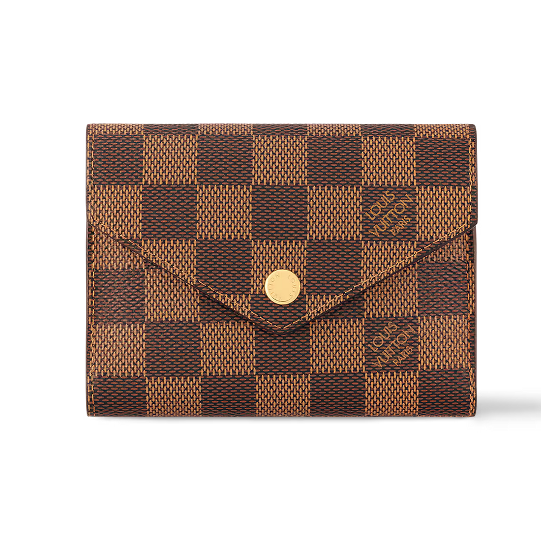 Louis Vuitton Damier Ebene Victorine Wallet - Brown