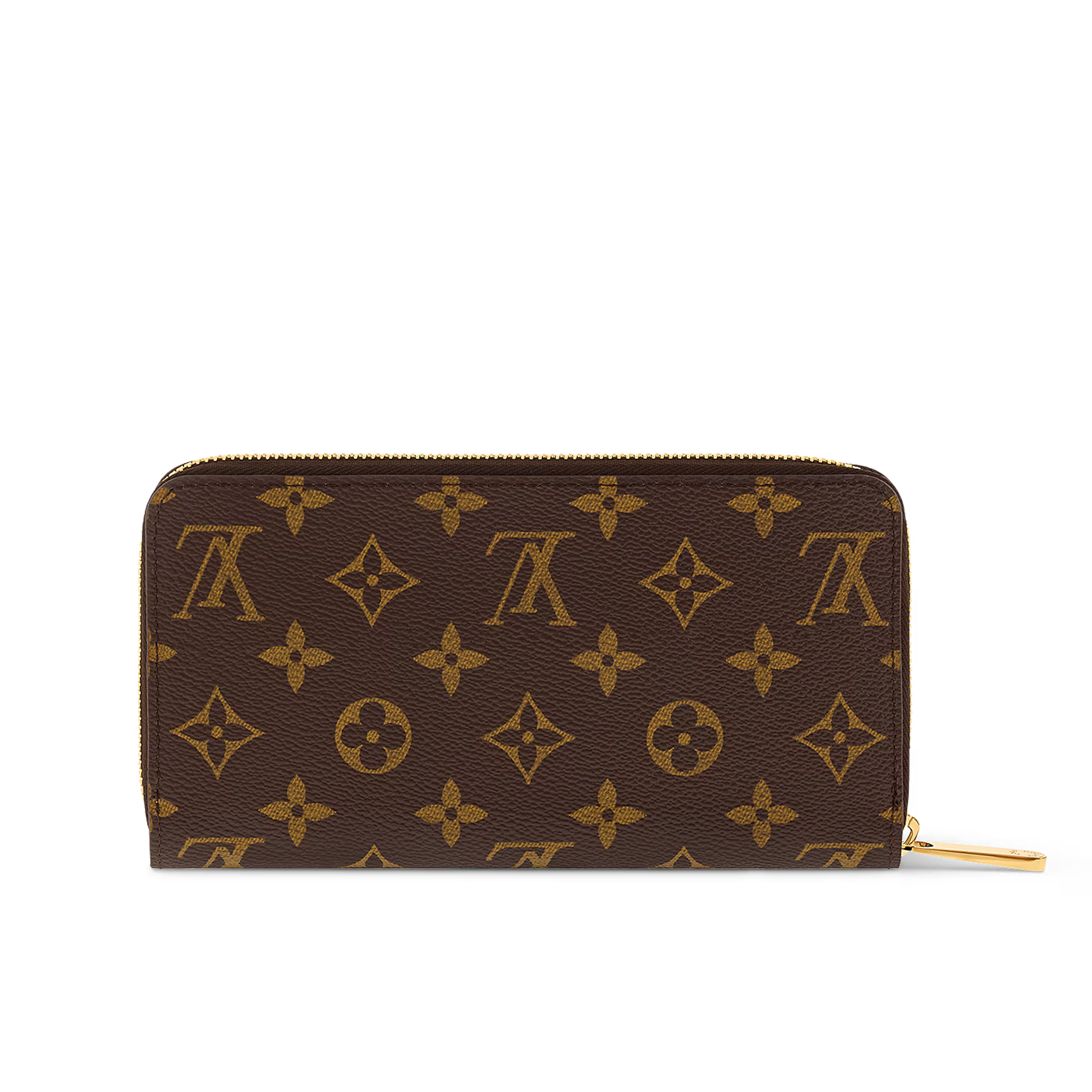 Louis Vuitton Monogram Canvas Zippy Wallet - Brown