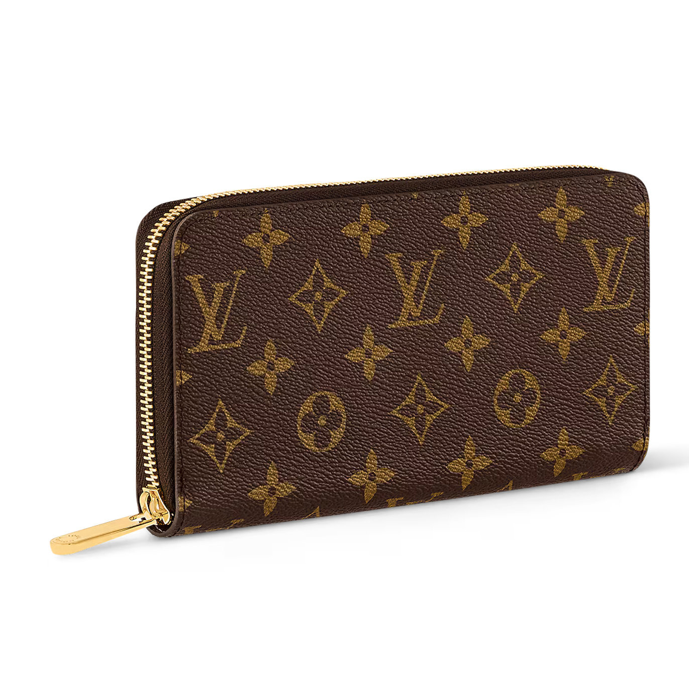 Louis Vuitton Monogram Canvas Zippy Wallet - Brown