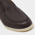 Loro Piana Open Walk Full-Grain Leather Boots – Dark Brown (146)