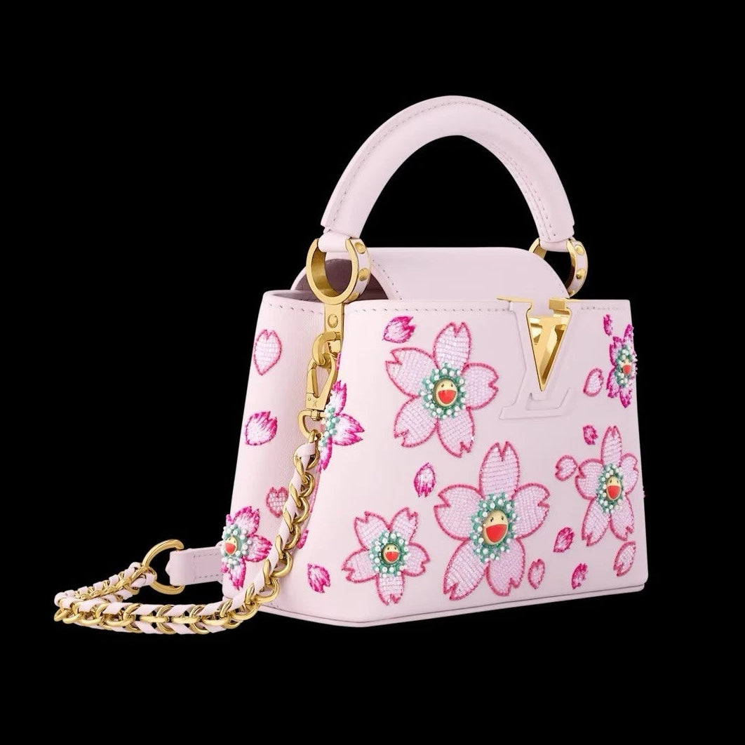 Louis Vuitton x Takashi Murakami Capucines Mini Handbag – Pink