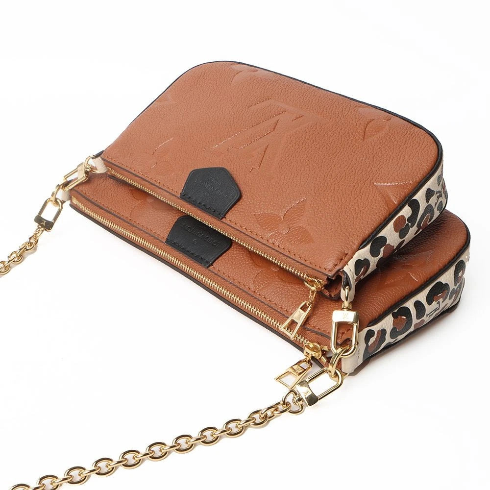 Louis Vuitton Wild At Heart Multi Pochette Accessoires Crossbody Bag - Caramel Brown